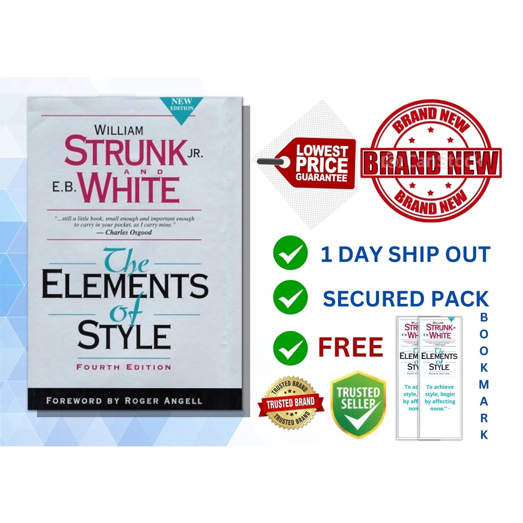 The Elements of Style by William Strunk Jr. with free( book mark
