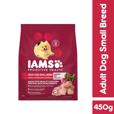 Iams Dry Dog Food Adult Small Breed 450g