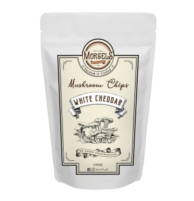 Morsels White Cheddar Mushroom Chips (50-gram pack or 100-gram pack)