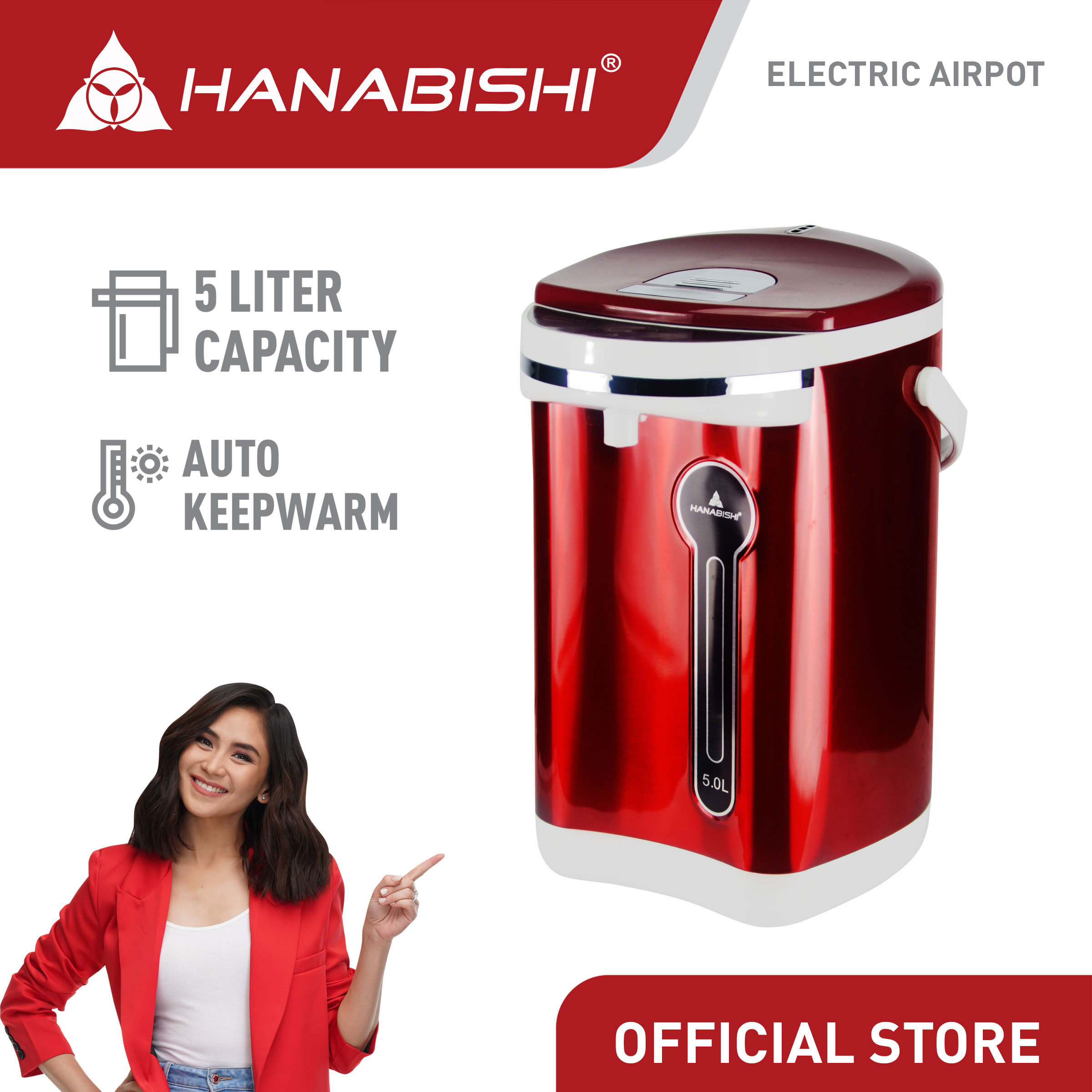 Hanabishi Electric Air Pot HOTPOT600SS