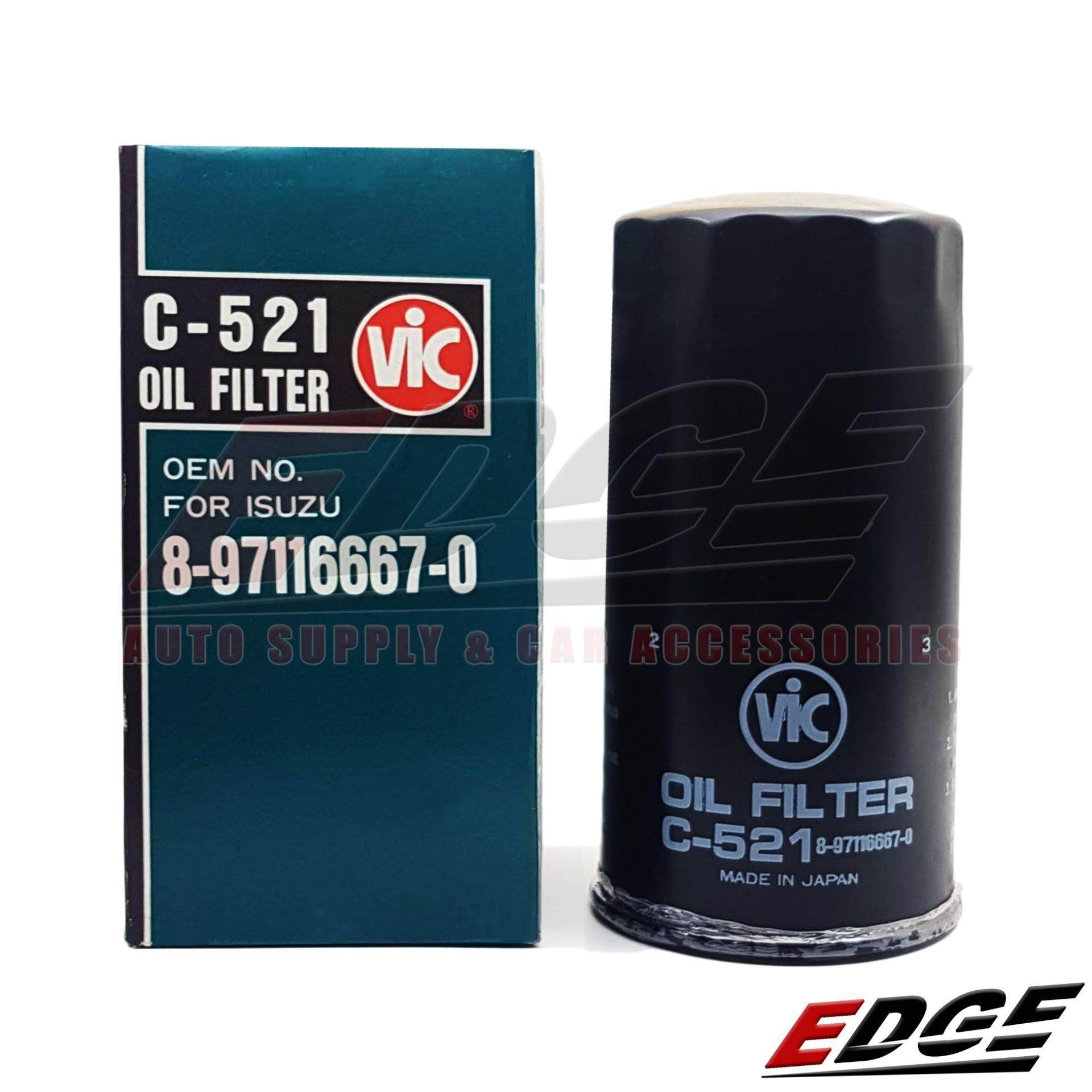 VIC C521 Car Oil Filter for Isuzu Alterra Trooper Bighorn 4JB1 4JG2