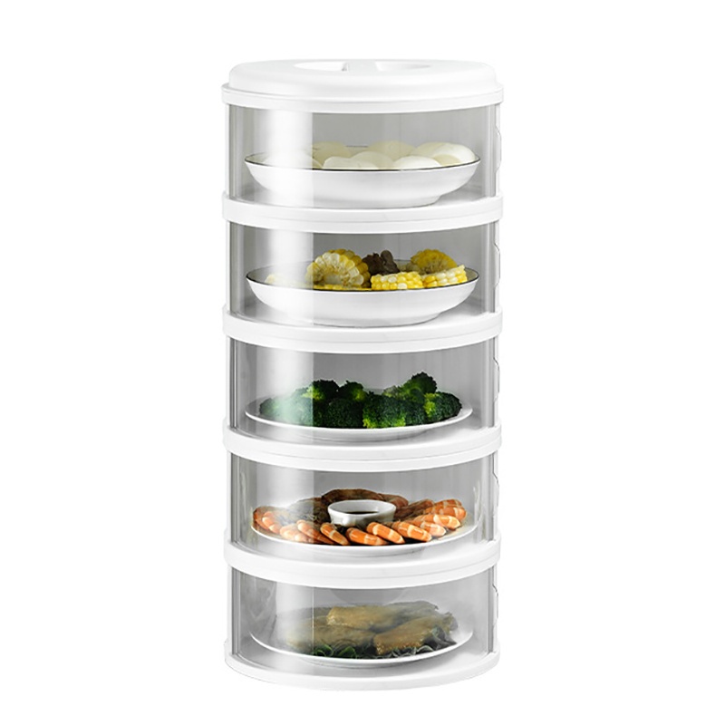 5 Layer Food Keeper Warmer Food Storage Container Transparent Stackable Insulation Dish Food
