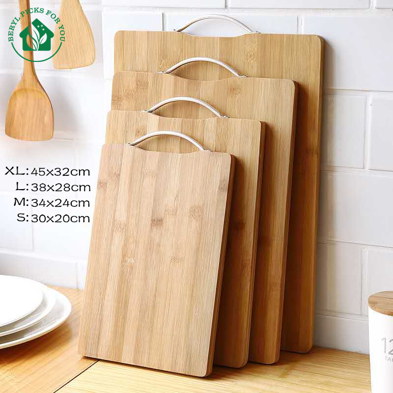 Chinese Style Large Size Bamboo Cutting Board, Carbonized Chopping Block,  Crafts Vegetable Fruit Chopping Board, Rectangular Wooden Knife Board For  Home Kitchen