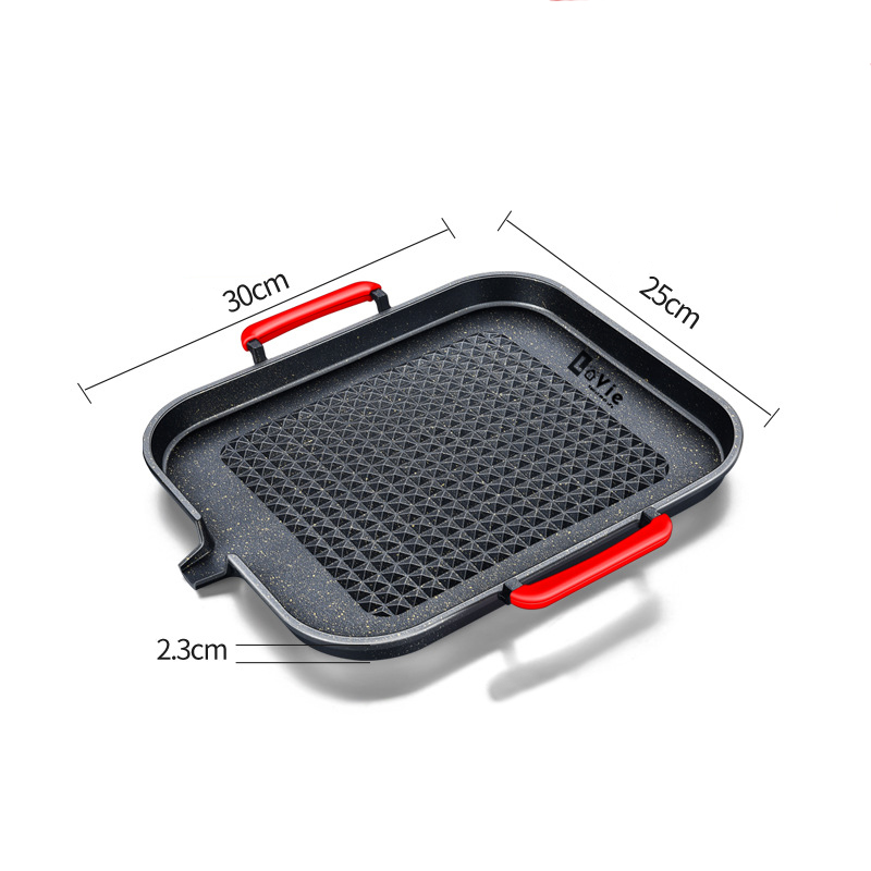 SEGO [For Induction & Gas stove] Korean Grill Stove Top Pan Barbecue BBQ Kitchen Nonstick