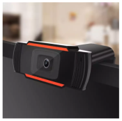 HD Webcam with Manual Focus and Built-in Microphone