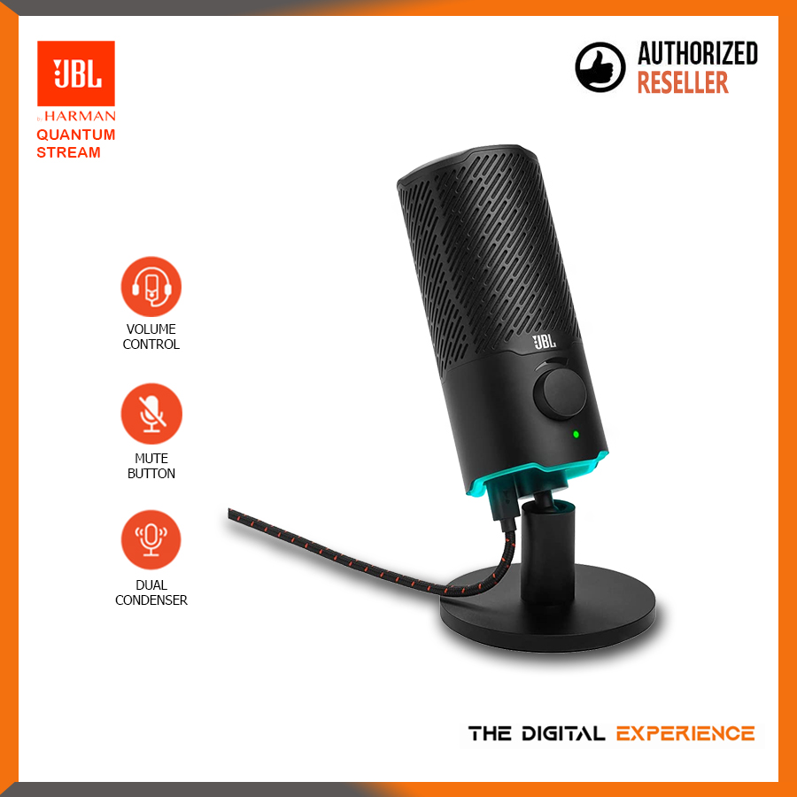 JBL Quantum Stream Wired Microphone / Dual Pattern / Electret Condenser