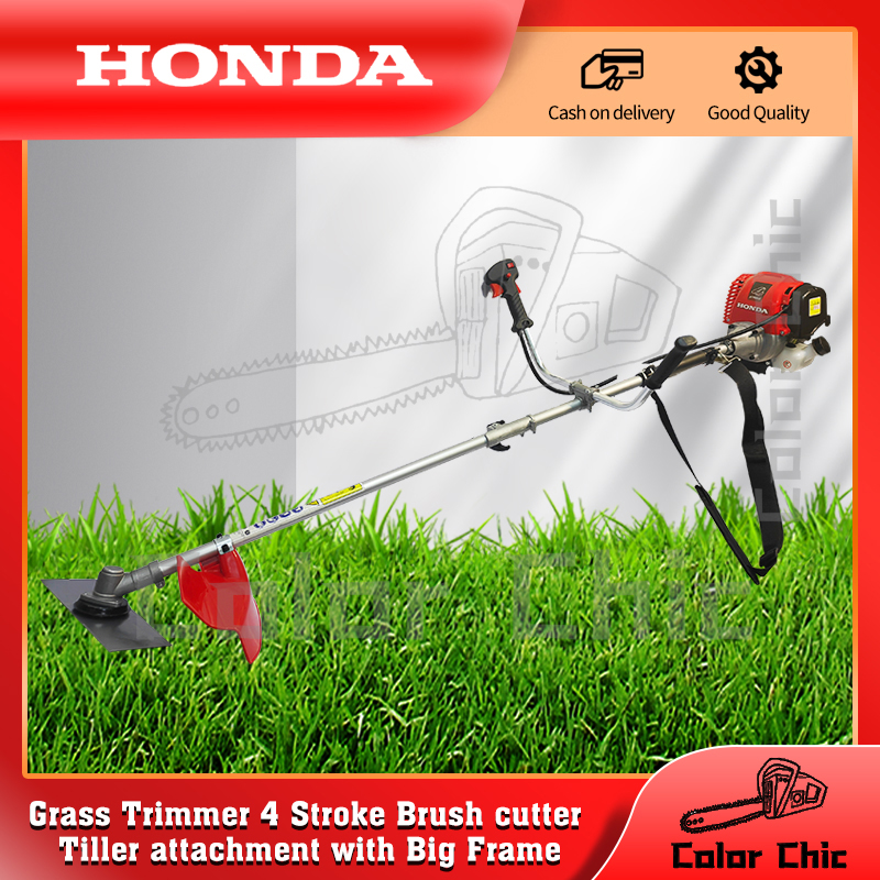 Honda Grass Trimmer 4 Stroke Brush cutter Tiller attachment with Big ...