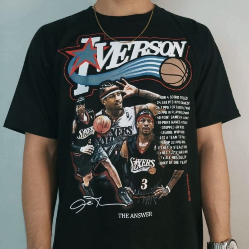 allen iverson vintage t shirt