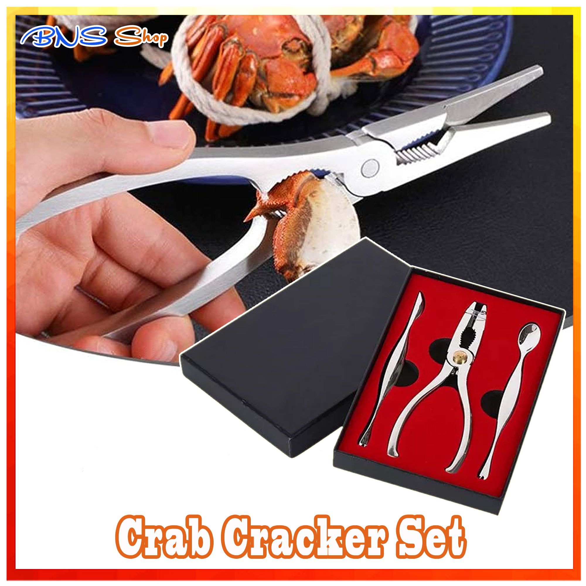 Stainless Steel Crab Cracker Set Lobster Crab Cracker Nut Nutcracker