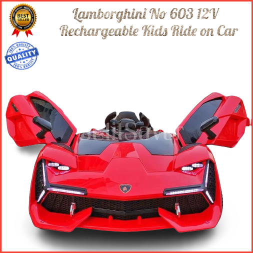 Lamborghini No 603 12V Rechargeable Kids Ride on Car Rubber Tires | Lazada  PH