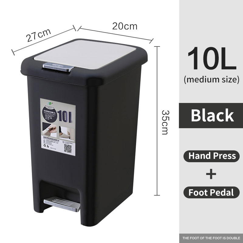 JFS 10L/15L/20L Multi specification Foot Pedal Press Type Trash Can