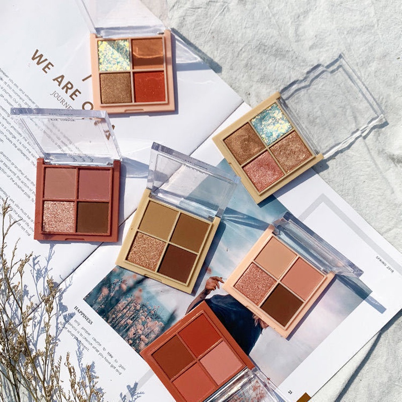 Beautiful Eyeshadow Palette 4 Colors Beauty Eyeshadow Long-lasting Eye Shadow Make Up 眼影 眼影盘 眼影推荐 ZenababyShop