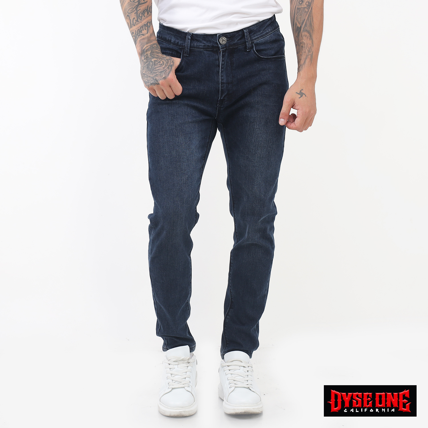 Dyse One Denim Long Pants Skinny DBB40-0031 (E.Wash/Hs Pp/Whskrs/S ...