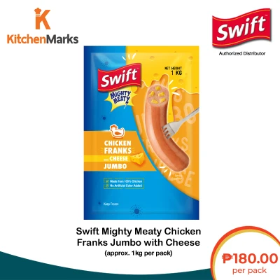 Swift Mighty Meaty Chicken Franks Jumbo with Cheese 1KG