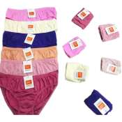 COD 12pcs/6pcs bench plain panty underwear for ladies