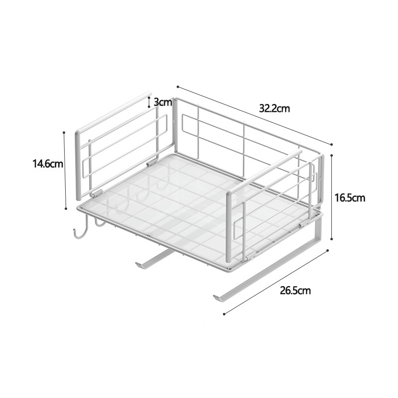 Home Signature Kitchen Hanging Basket Rack Under Rack Home Iron