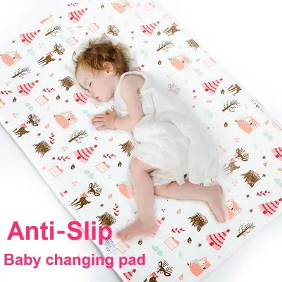 100x70cm Portable Anti Slip Baby Waterproof Diaper Changing Mat Pad