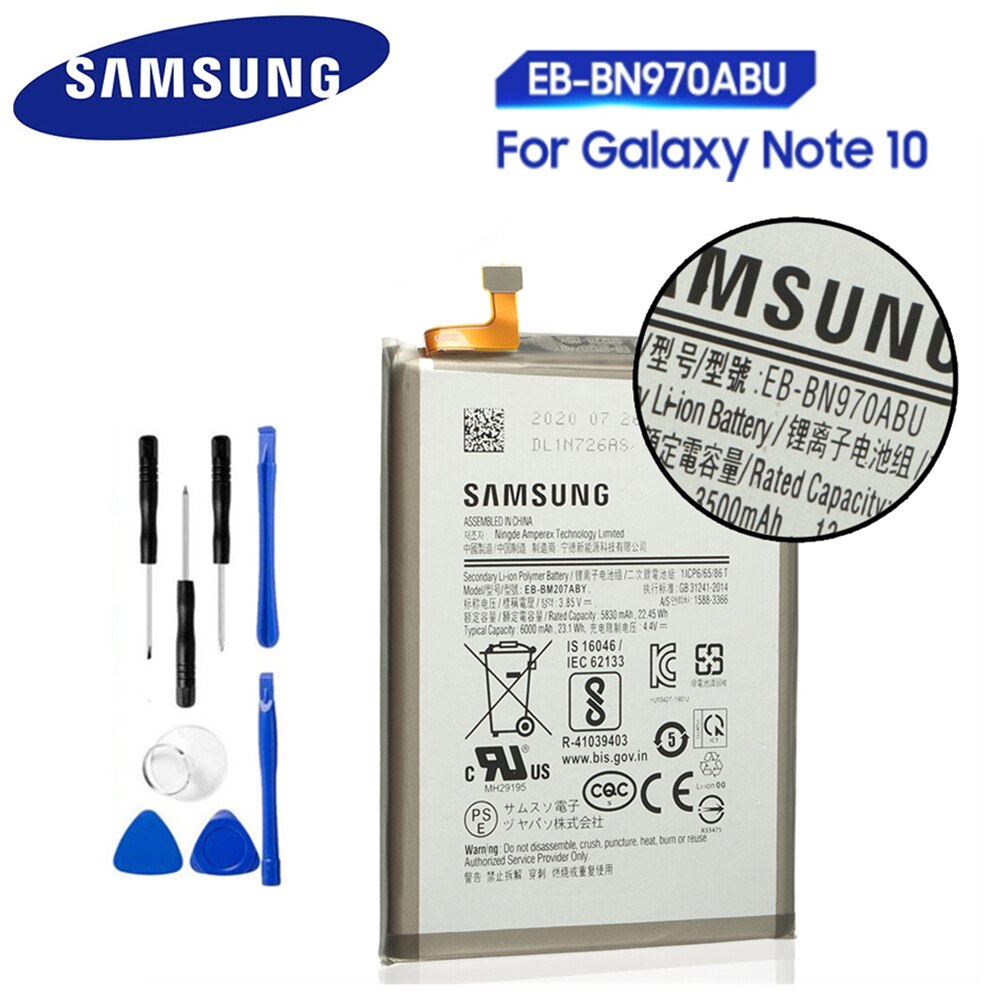 EB-BN970ABU For Galaxy Note 10 Note X Note10 EB-BN972ABU Battery For Samsung Galaxy Note 10+ Note10Plus Note 10 Note10+ Plus 5G