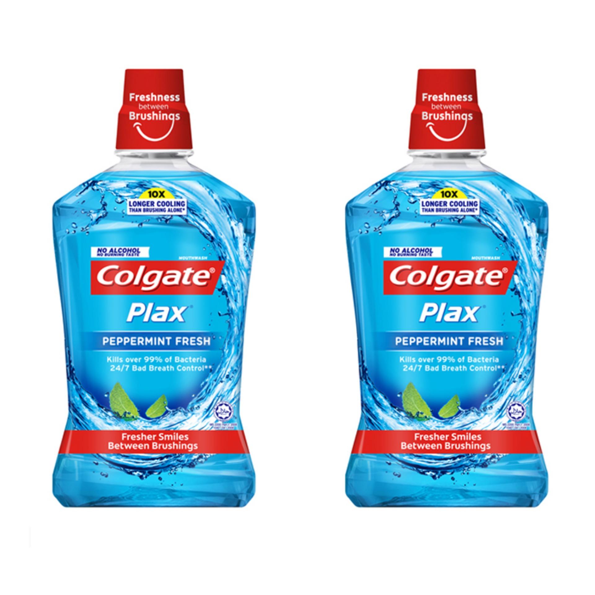 Colgate Plax Peppermint Fresh Mouthwash 1L, Pack of 2