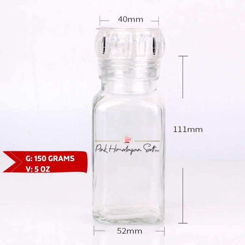 Himalayan Salt and Pepper Glass Bottle Grinder 150 ml Lazada PH