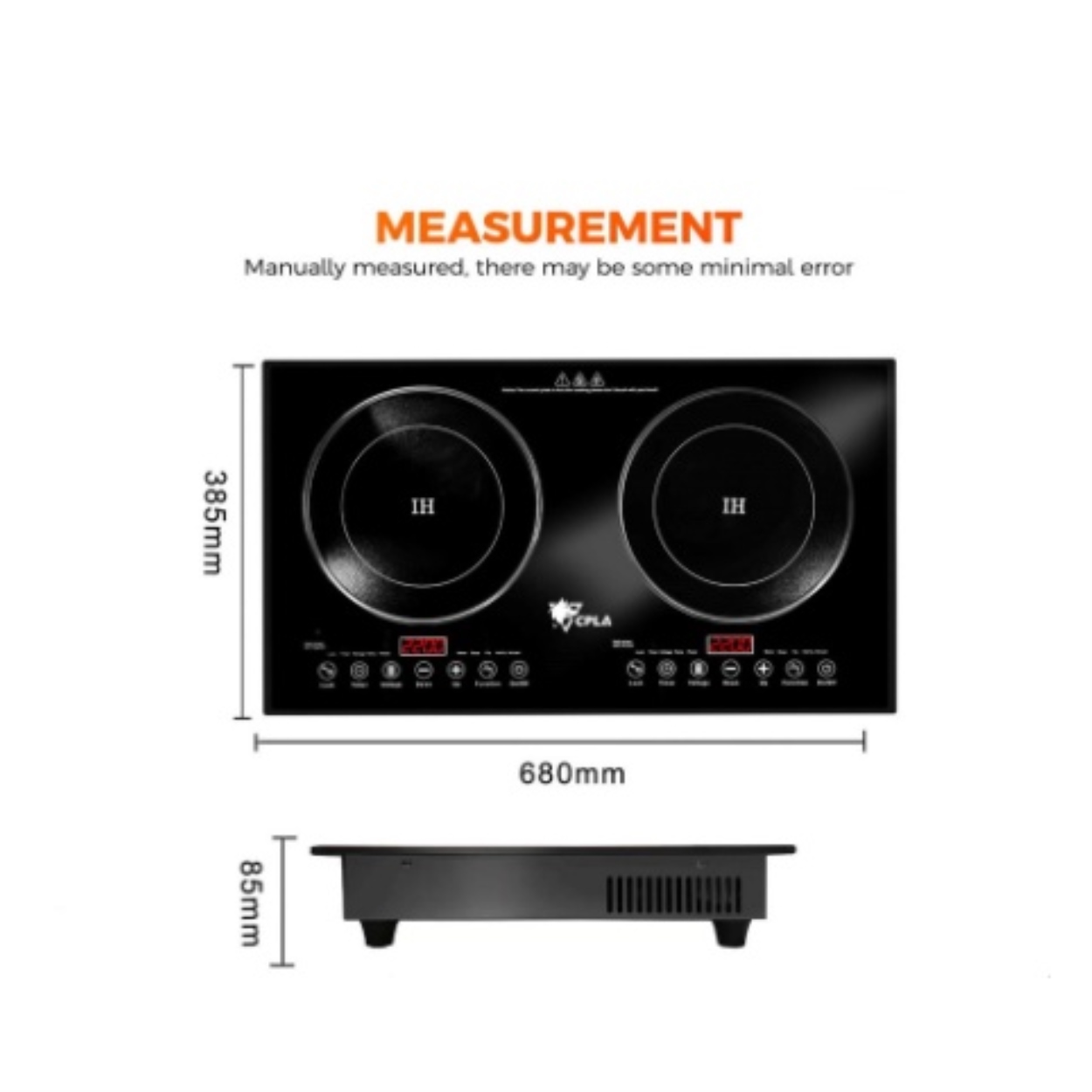 YBS High Quality Induction Double Stove w/ Lock Protective Device