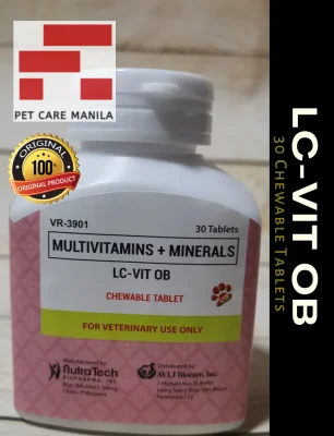 LC-Vit OB Multivitamins + Minerals 30 Chewable Tablets (LC Vit OB)