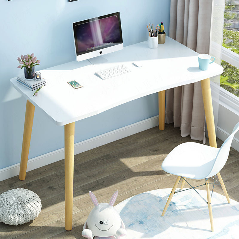 fondhome Home Office Desks Table Solid Durable Warranty White Wood Black 70cm 80cm 100cm 120cm