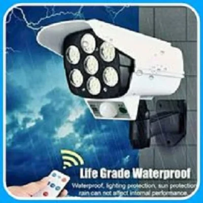 Best Selling 2021 Solar Power Dummy Camera Security Waterproof Fake Camera Outdoor Indoor Bullet LED Light Monitor CCTV Surveillance Camera