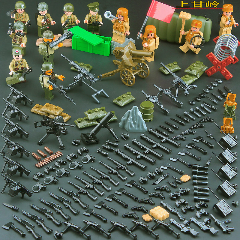 Lego medic German scenario bunkers blocks world war ii soldiers
