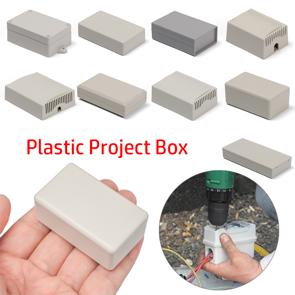 Hot White ABS Plastic DIY Instrument Case Waterproof Cover Project Enclosure Boxes Electronic Project Box