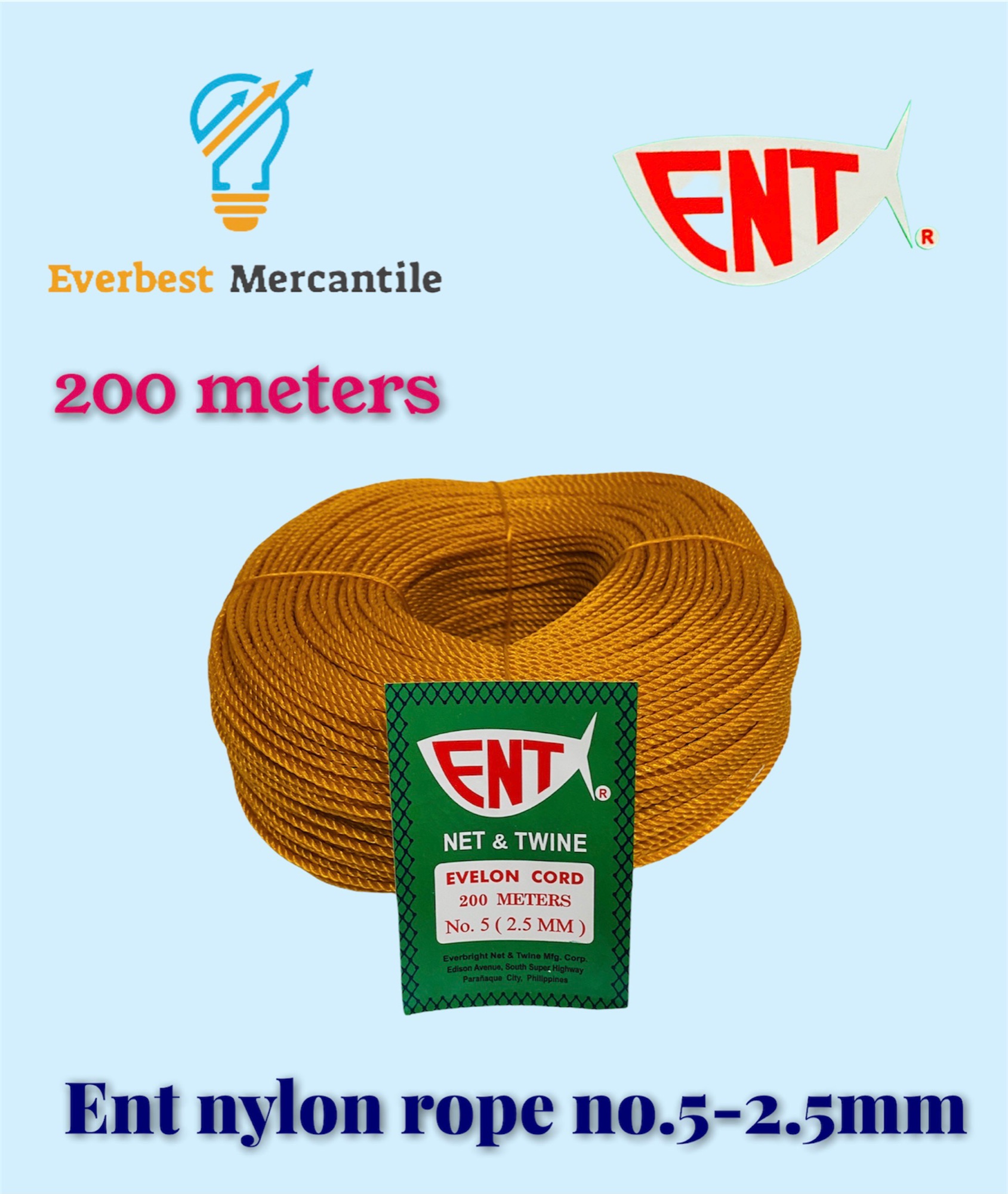 Ent rope #5 2.5 mm BROWN | Lazada PH