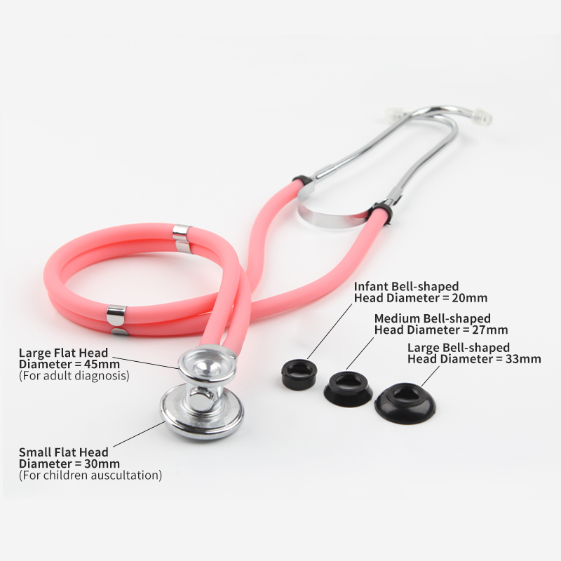 Double Tube Stethoscope Professional Doctors Nurse Medical Cardiology