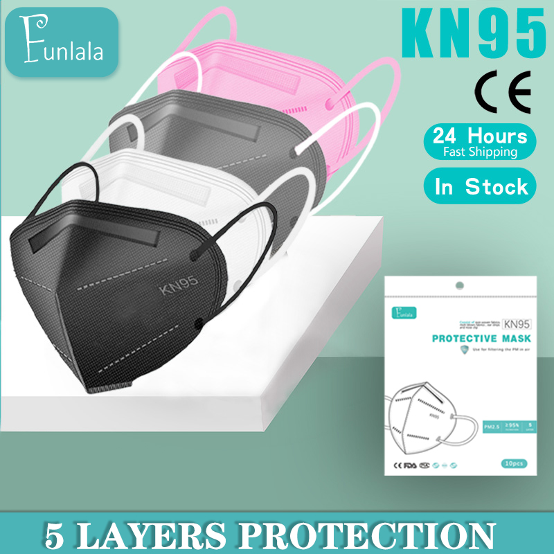 Funlala 100 Pcs Kn95 Mask Original Kn95 Mask Fda Approved Face Mask Washable And Reusable Mask 5 