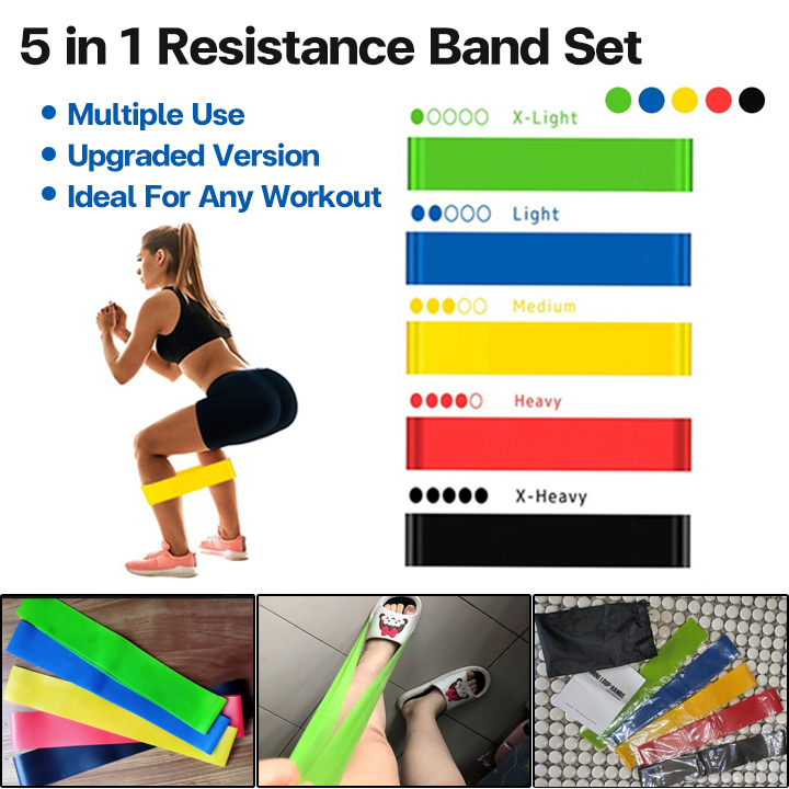 ZECHEN Latex Resistance Bands Fitness Set Rubber Loop Bands Strength  Training Workout Expander Gym Equipment Elastic Bands Yoga Resistance Bands  Stretching Rubber Loop Exercise Fitness Equipment Strength Training Body  Pilates Strength Training