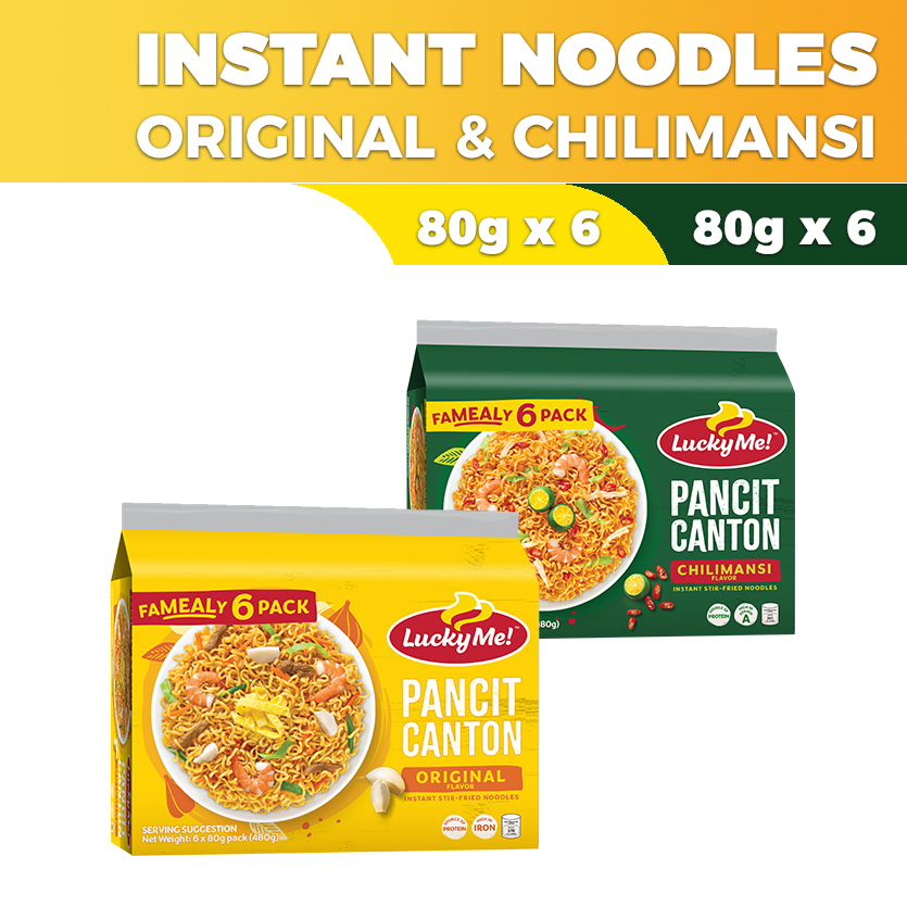 Lucky Me! Pancit Canton Mix and Match Bundle Original & Chilimansi ...