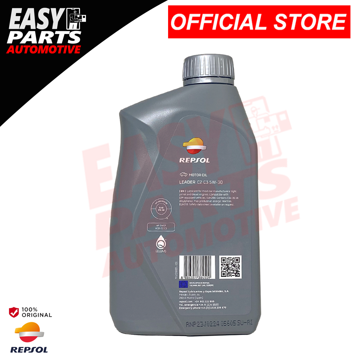 Repsol LEADER C2/C3 5W-30 Synthetic Motor Oil 5 Liters