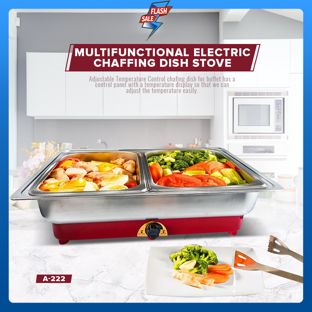 Umiio Multifunctional Electric Stainless Steel Chaffing Dish Stove Food