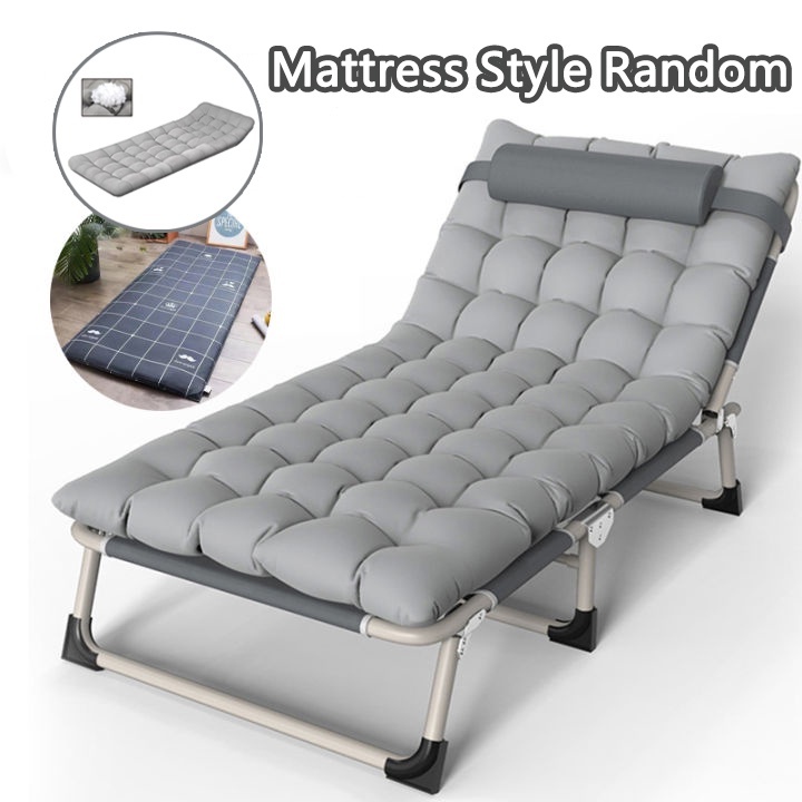 Heavy Duty Straight Folding Bed Family Office Nap Bed with Foam Single ...