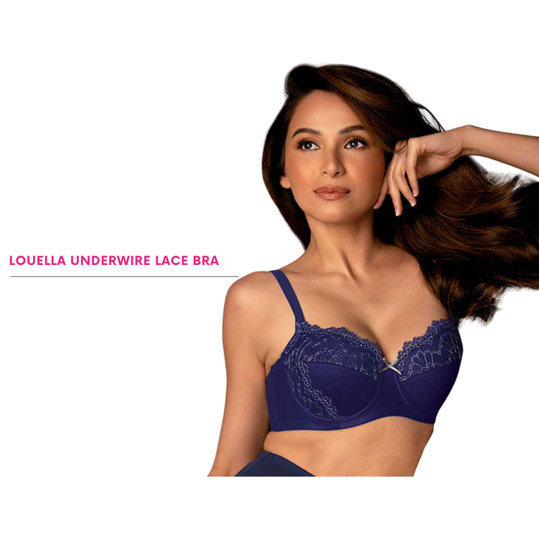Avon Official Store Louella Underwire Full Cup Bra for Women adjustable,  soft, Cool Breathable, Push up Female Lingerie.