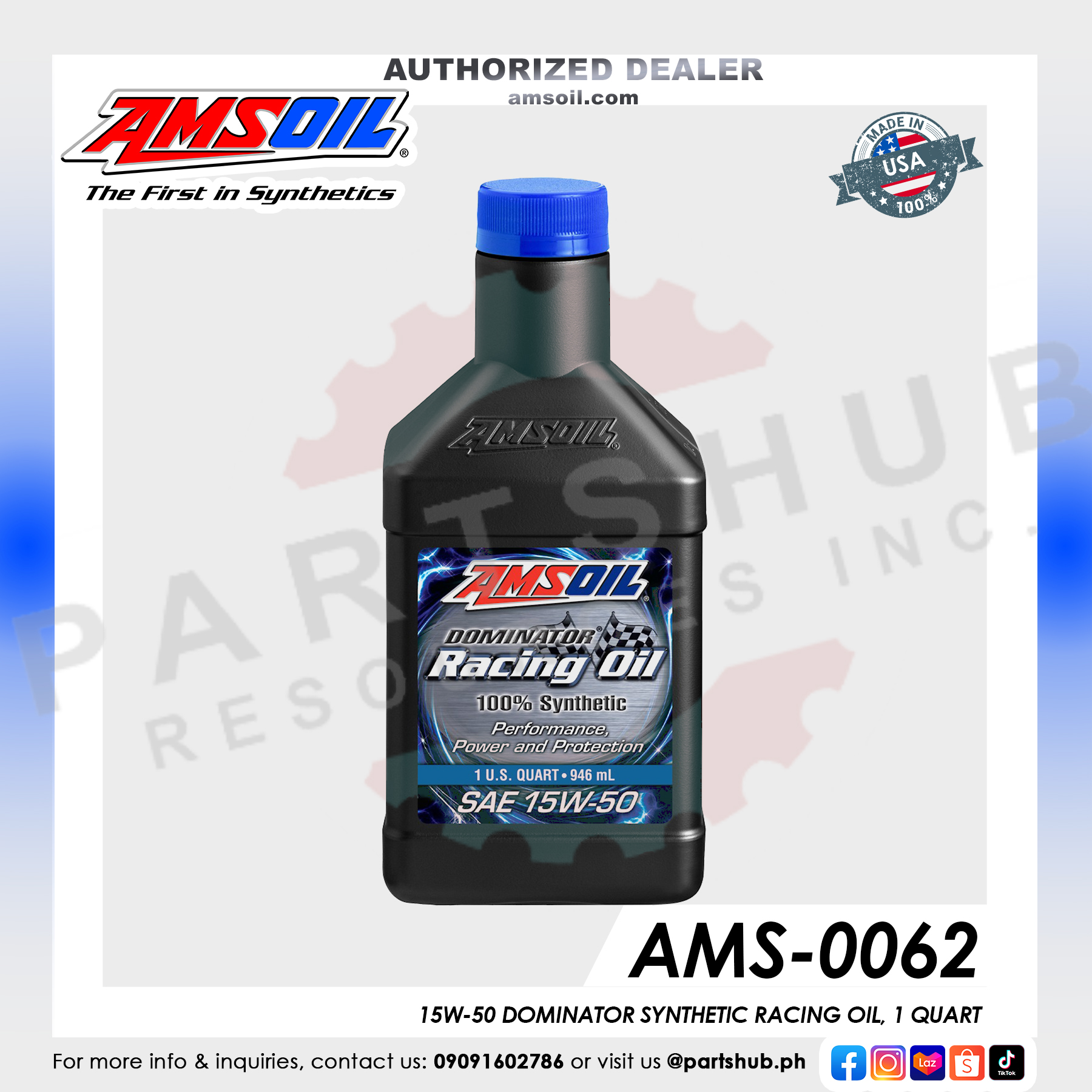 Amsoil DOMINATOR 15W-50 Racing Oil