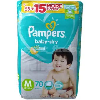 pampers baby dry diapers medium