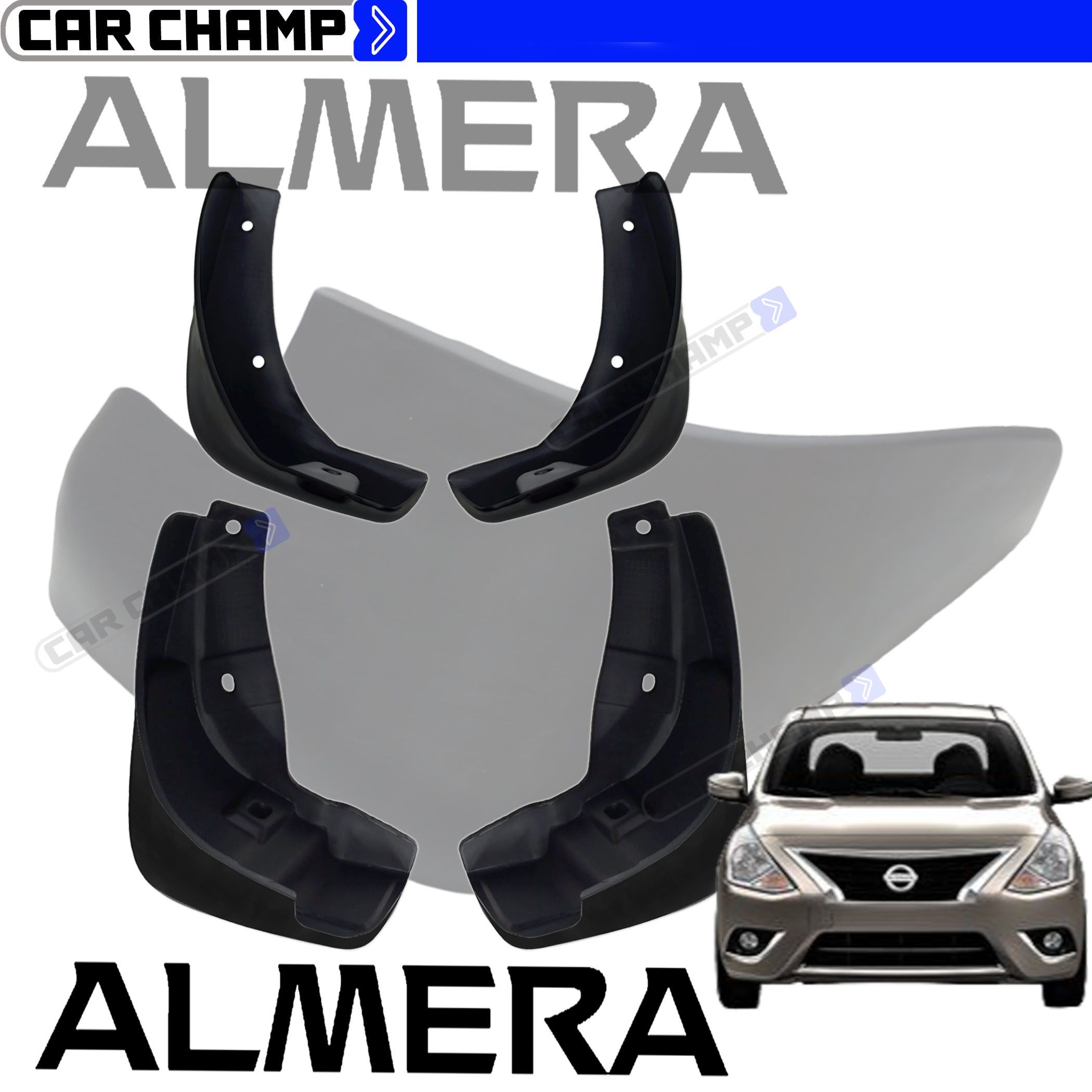 Nissan Almera 2018 2022 OEM Mud guard Matte Black 2019 2020 2021