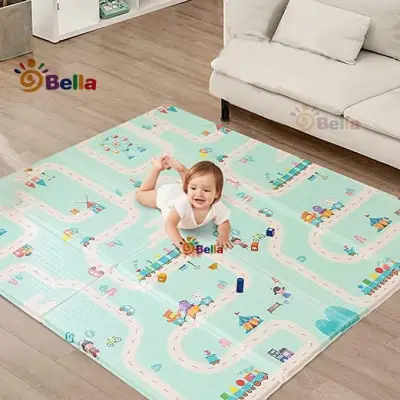 Baby Play Mat Portable Folding Mat Baby Crawling Mat Kids Playmat Waterproof Non Toxic Anti-Slip