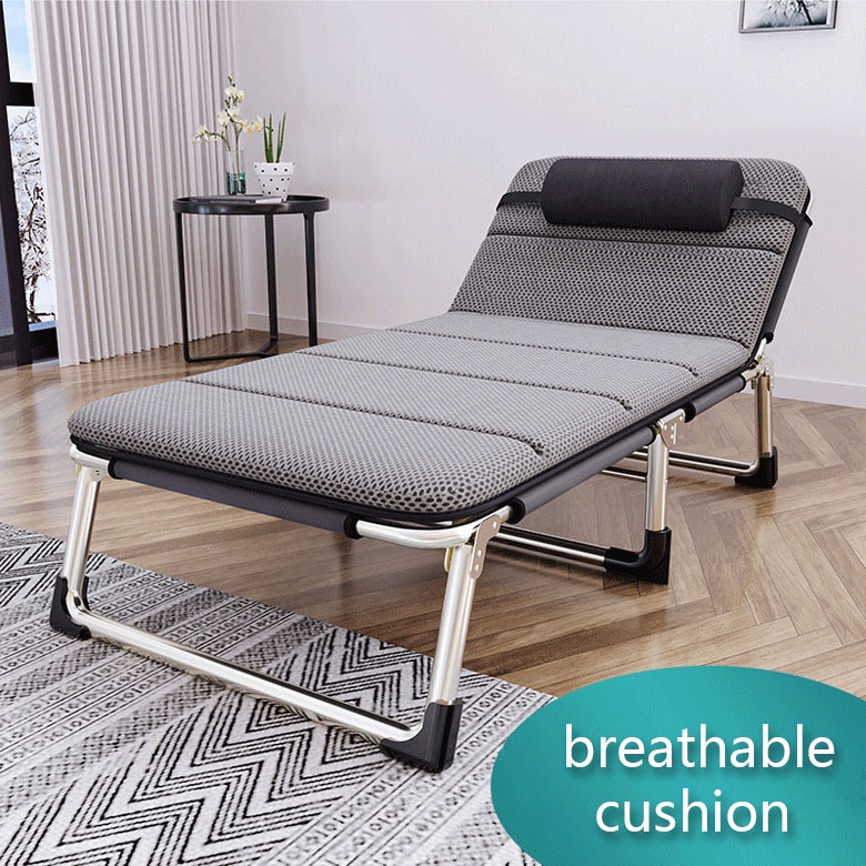 COD【ready stock】Outdoor Folding Bed Portable Bed Nap Bed Folding Chair