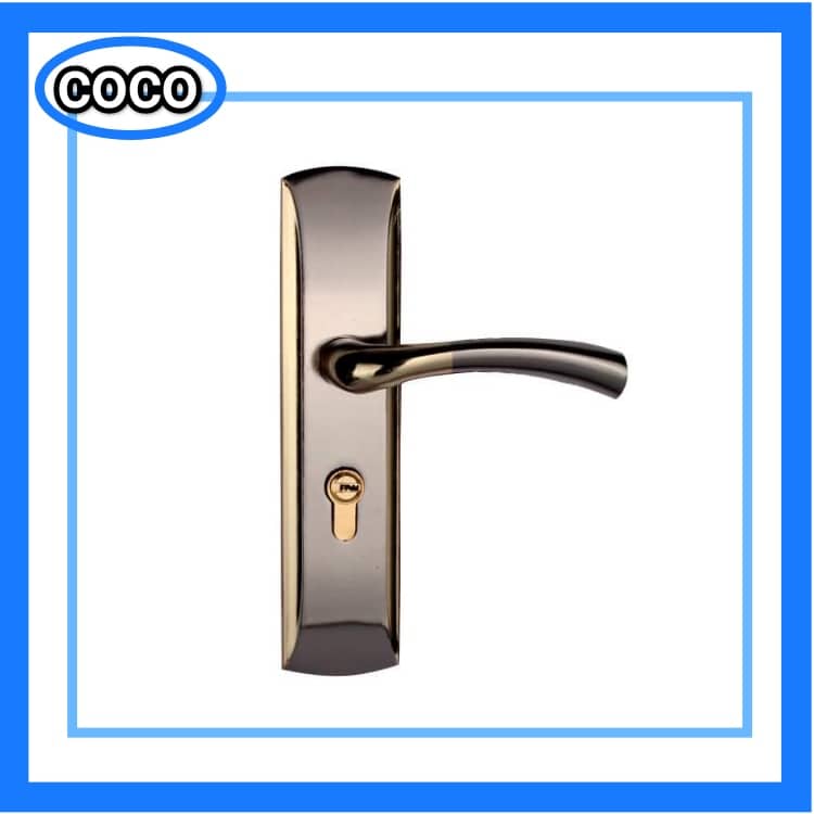 Aluminium Alloy Mute Door Locked Interior Door Handle Locks Set Lock