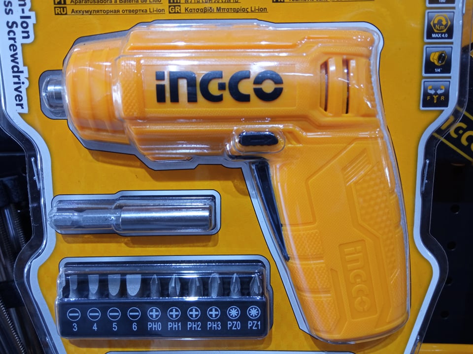 Ingco LiIon Cordless Screwdriver 4v CSDLI0402 Lazada PH