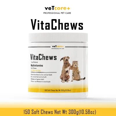 Vet Core+ VitaChews (Soft Chew Multivitamins for Dogs and Cats) 150 Soft Chews 300g