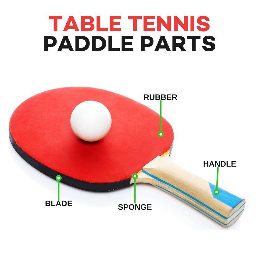 table tennis paddle with label