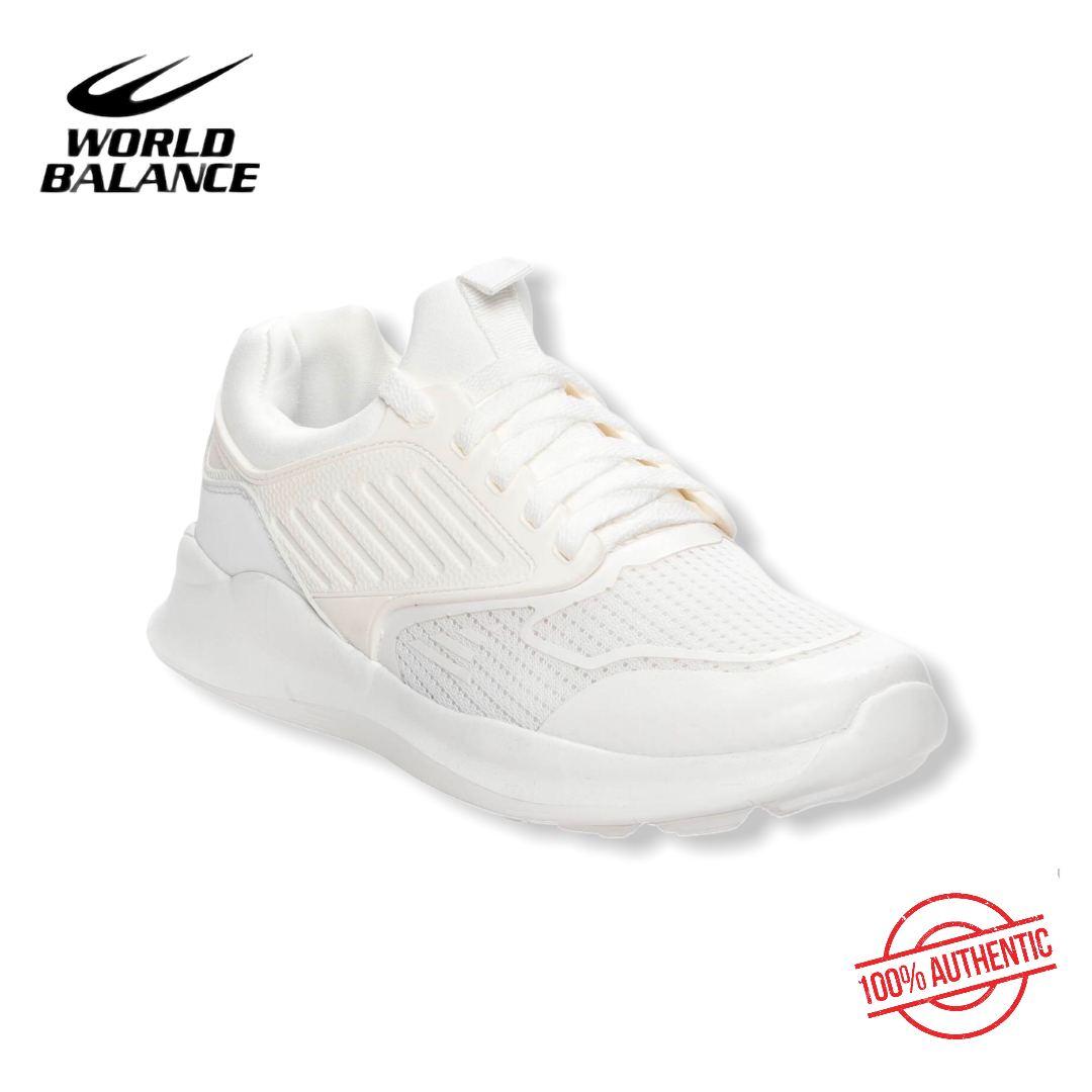 world balance white rubber shoes