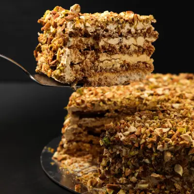 Wildflour Mixed Nuts Sansrival Cake 9" (8 pax.) (Made To Order)